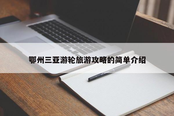 鄂州三亚游轮旅游攻略的简单介绍