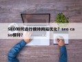 SEO如何进行模特网站优化？seo caso模特？