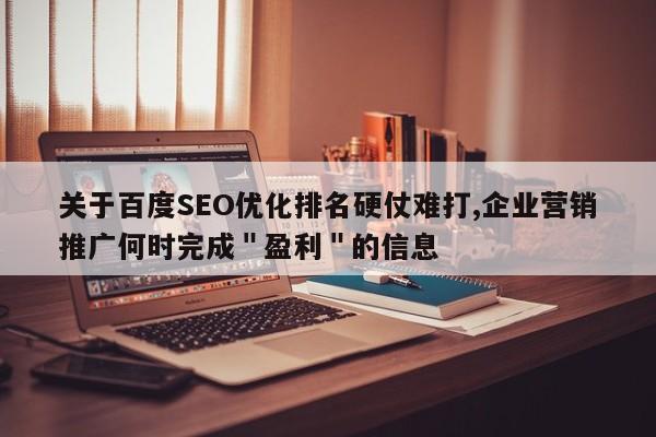 关于百度SEO优化排名硬仗难打,企业营销推广何时完成＂盈利＂的信息-第1张图片-巾文seo网站优化